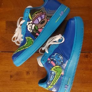 Custom painted air force 1s